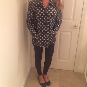 Pocka dot rain coat