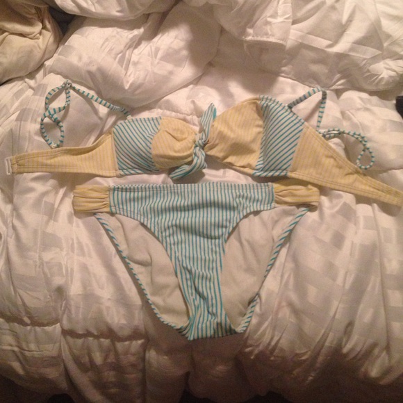 Striped bikini