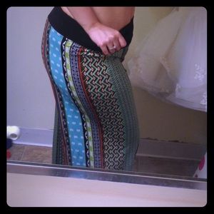 patterned palazzo pants