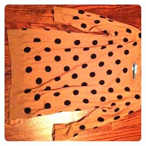 Brown Polka dot sweater