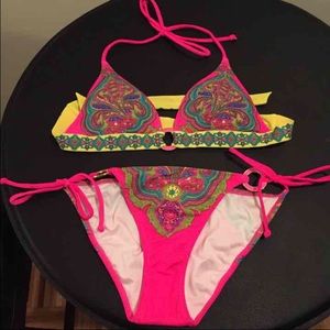 Victoria's Secret neon paisley bathing suit NEW!!!