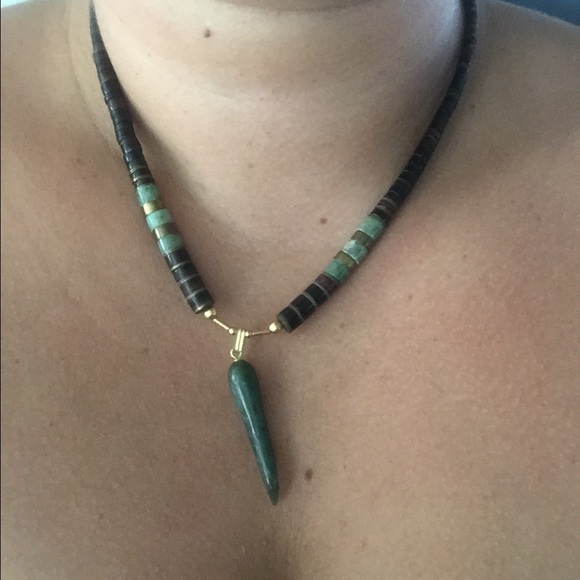 Vintage green necklace