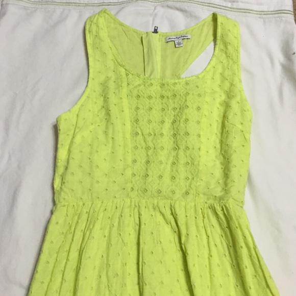 Lime green dress