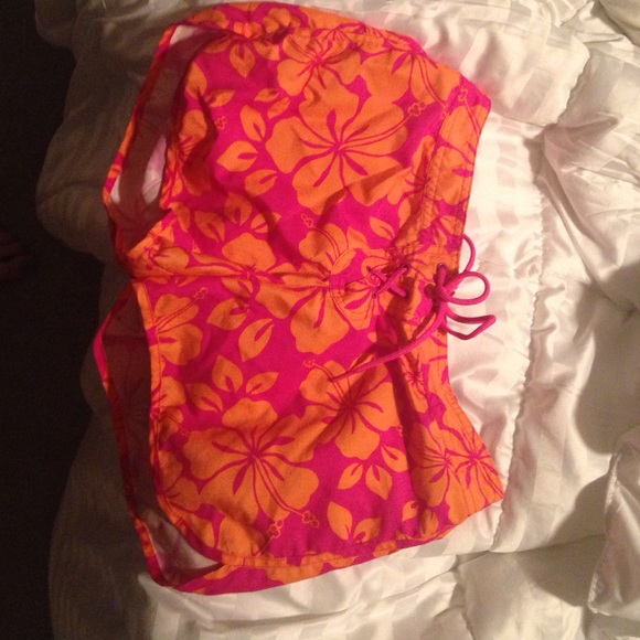 Pink & orange board shorts