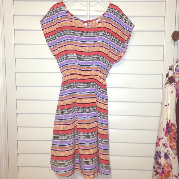 Silky feel open back dress