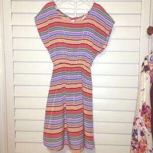 Silky feel open back dress