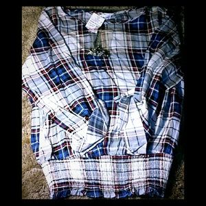Plaid top