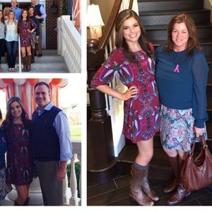 Red/Floral Dress by Blush