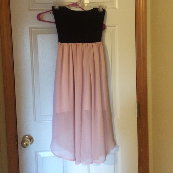 Pink High-Low Dress - Picture 2 of 4