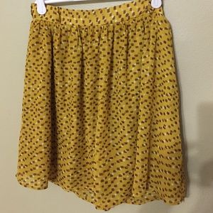 Mustard yellow skirt