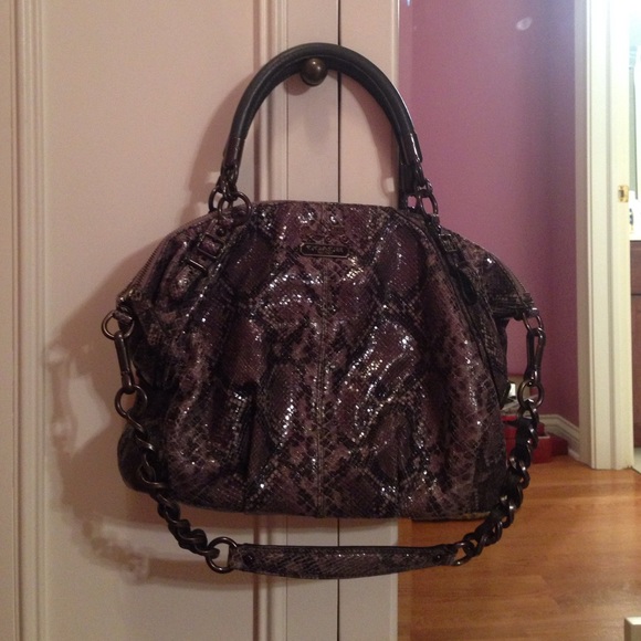 Coach snakeskin bag