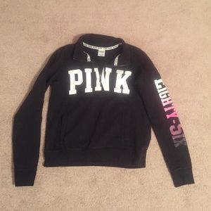 Victorias secret pink half zip