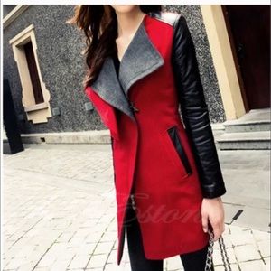 Wool parka trench coat