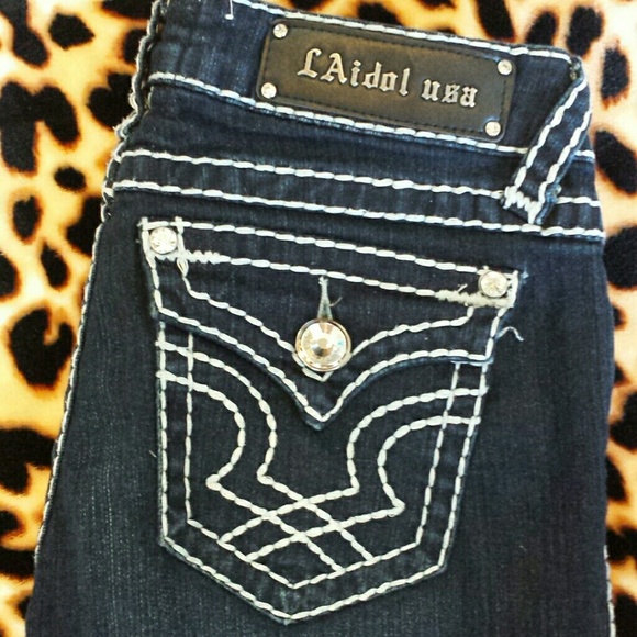 SOLD- LA Idol Skinny Jeans size 5 - Picture 2 of 3