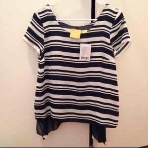 NWT Gorgeous Maeve Striped Blouse