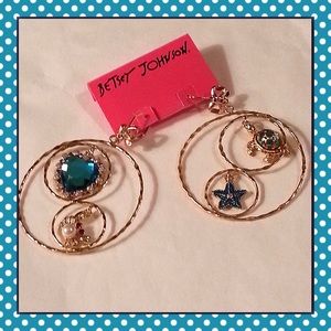 Betsy Johnson Nautical Hoop Earrings