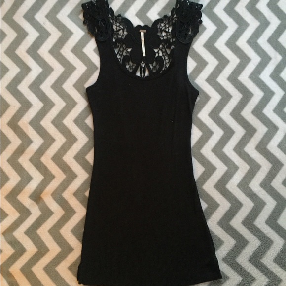 Free People Tank Top Black
