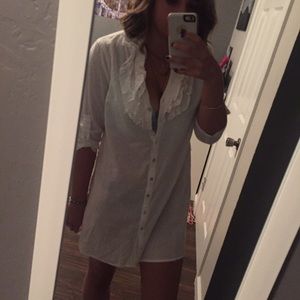 Button up shirt dress