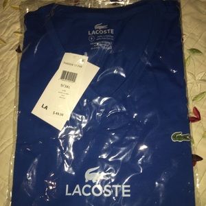 LACOSTE nwt men's 3xL v neck T shirt 🐊
