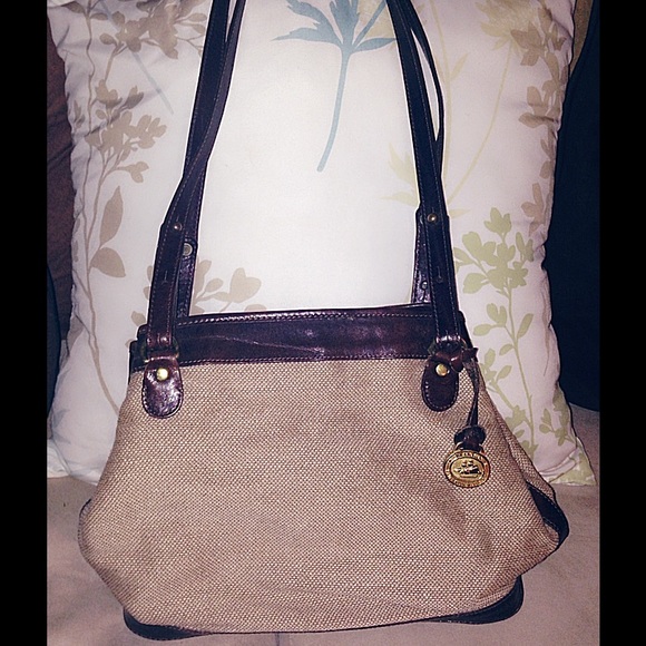 Brahmin canvas bag purse