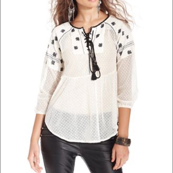 BUNDLE Free people top and orange boho top