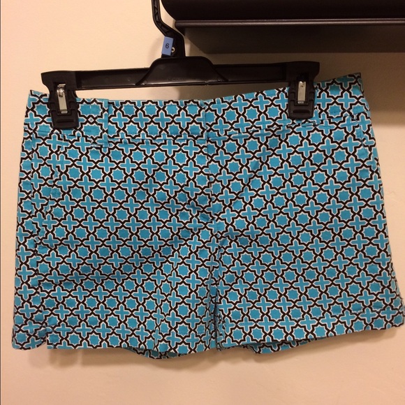Blue patterned shorts