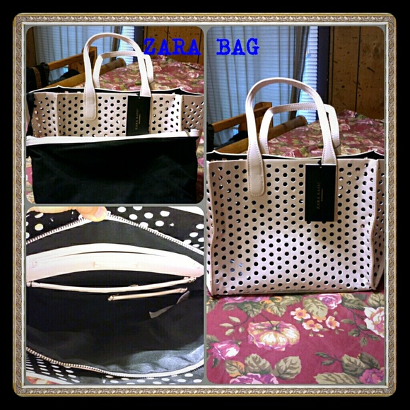 Zarah bag cream color new with tag.