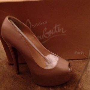 Nude patent designer inspired shoes  37 red soles