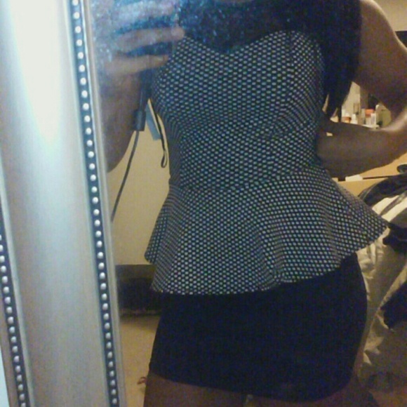 Snap Pocadot Short Mini Dress