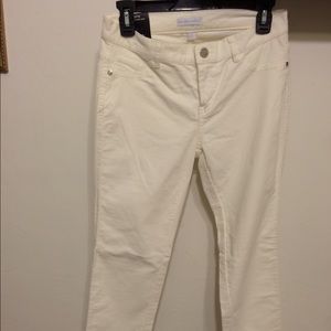 Winter white corduroy leggings