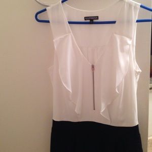 Black and white romper