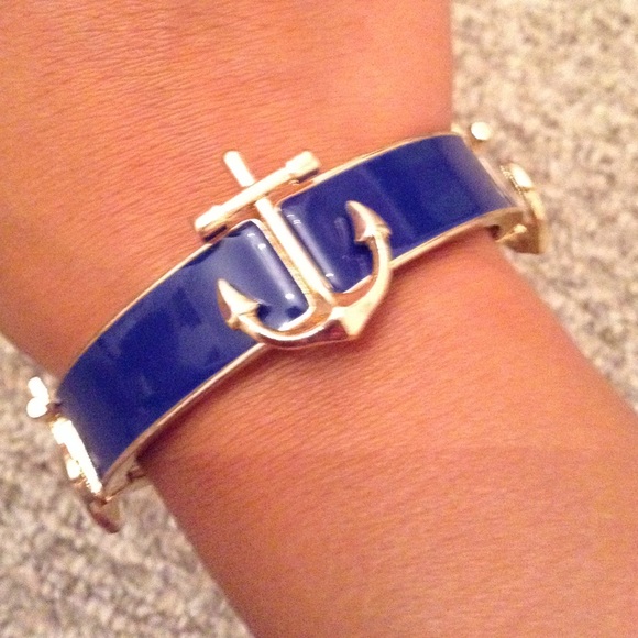 Royal Blue Anchor Bracelet