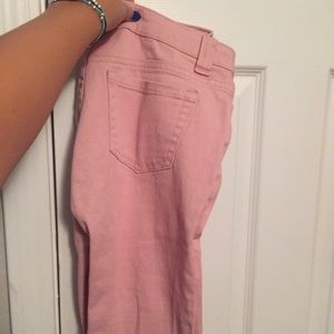 Pink skinny jeans