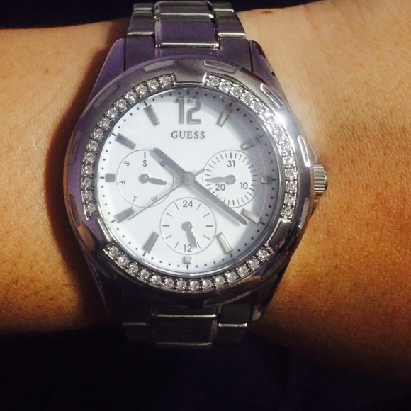 Beautiful silver guess watch in EUC from Dillard's
