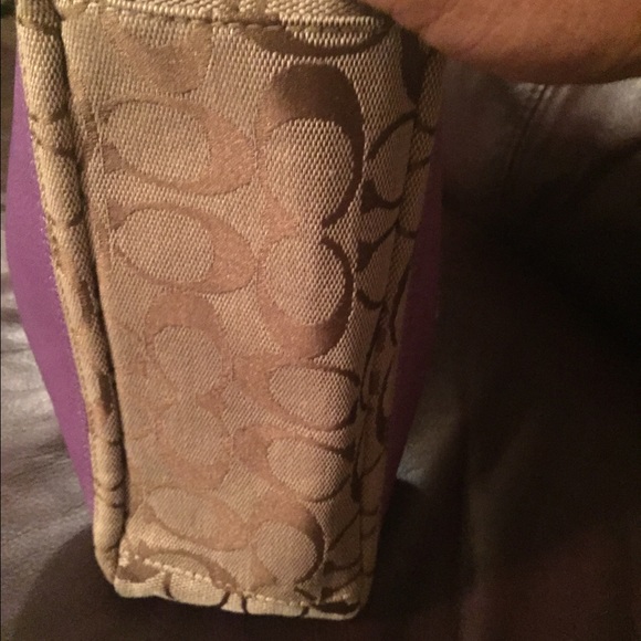 Purple Coach purse Authentic - Picture 3 of 4