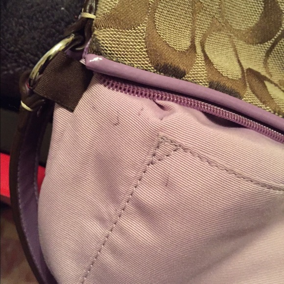 Purple Coach purse Authentic - Picture 4 of 4