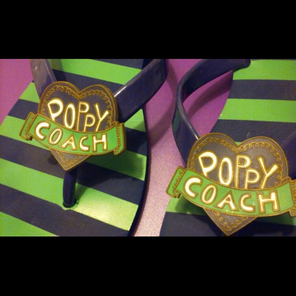 Coach Poppy striped flip flop sandal - Picture 3 of 4