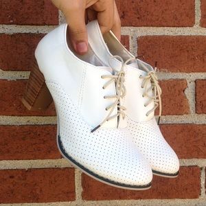 White Oxford Heels