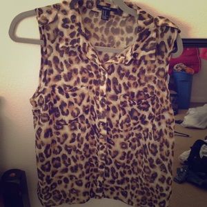 F21 cheetah top
