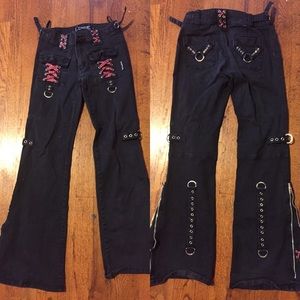 Plaid Trim Tripp Pants