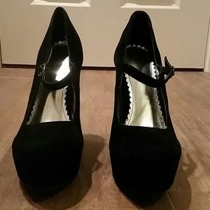 High heeled mary janes