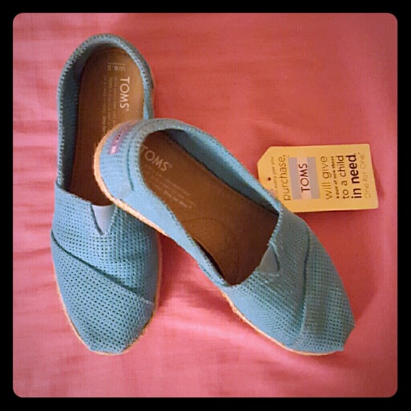 TOMS Turquoise Shoes