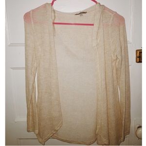 Cream Colored Hooded Cardigan