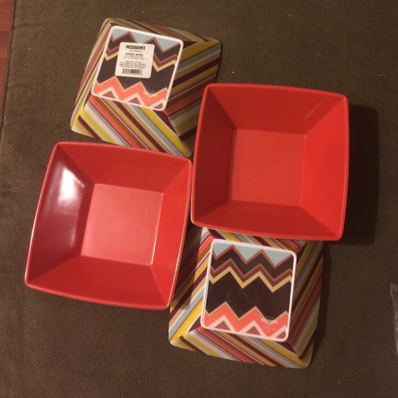 Set of 4 Missoni for Target Melamine Cereal Bowls