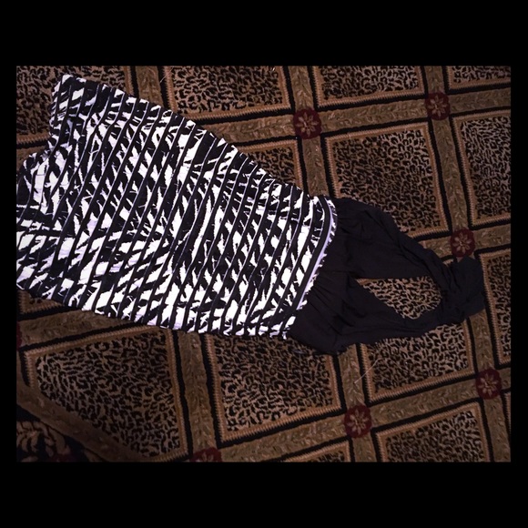 B&w zebra dress worn once