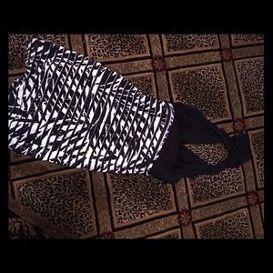 B&w zebra dress worn once