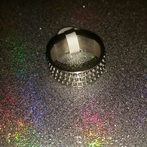Stainless steel spinner ring size 8