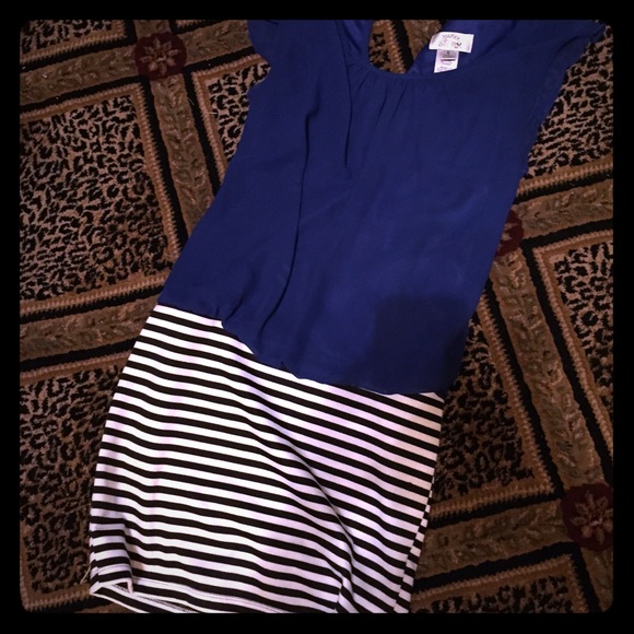 Summer dress navy blue