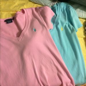 two polo shirts