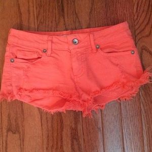 orange pacsun shorts